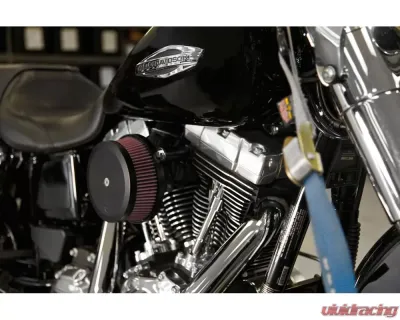 K&N High-Flow Air Intake System for Harley Davidson 1999-2007, Red Filter, Aluminum Finish - RK-3933B