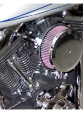 Harley Davidson RK-3933 K&N High-Flow Air Intake System, Chrome & Red Filter, 2006-2017 Models                                     - RK-3933 - Image 3