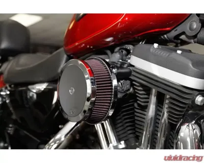 Harley Davidson K&N RK-3944 High-Flow Air Intake System for Sportster 2004-2013, Chrome Finish - RK-3944
