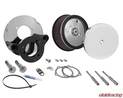 Harley Davidson K&N RK-3944 High-Flow Air Intake System for Sportster 2004-2013, Chrome Finish - RK-3944