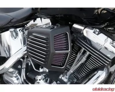 K&N Intake System for Harley Davidson 2008-2016 FLHR, FLHT, FLHX, High-Flow Air Filter, Black - RK-3951