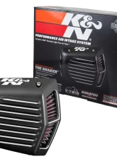 K&N Intake System for Harley Davidson 2008-2016 FLHR, FLHT, FLHX, High-Flow Air Filter, Black                                     - RK-3951 - Image 7