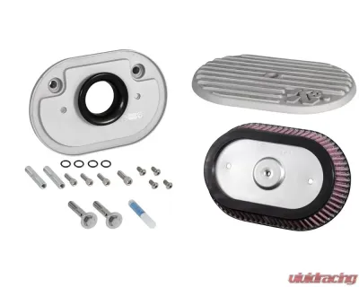 K&N Intake System for Harley Davidson 2017-2023 FLHR, FLHT, FLHX, FLTR, Silver Finish - RK-3956S