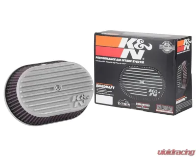 K&N Intake System for Harley Davidson 2017-2023 FLHR, FLHT, FLHX, FLTR, Silver Finish - RK-3956S