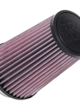 K&N Universal Clamp-On Air Filter, Round Tapered, 5.5 in Diameter, Red, Cotton Gauze                                     - RU-1045 - Image 3