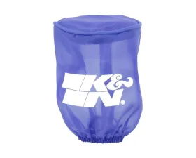 K&N RU-1280DB Air Filter Wrap, 4 in Height, 3 in Diameter, Blue, Silicone Treated Polyester