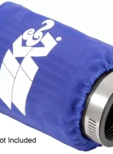 K&N RU-1280DB Air Filter Wrap, 4 in Height, 3 in Diameter, Blue, Silicone Treated Polyester                                     - RU-1280DB - Image 3