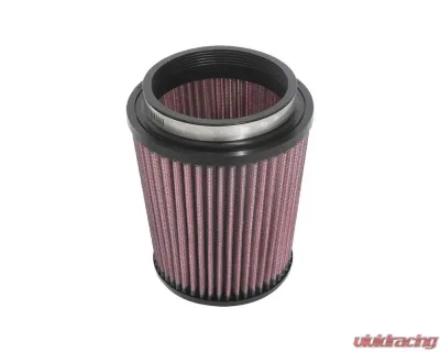 K&N RU-1682 Universal Clamp-On Air Filter, 5.5" Diameter, Red Cotton Gauze, Tapered Conical - RU-1682