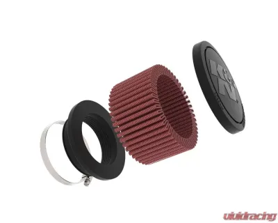 K&N RU-1900 Universal Clamp-On Air Filter, 3.5" Diameter, Cotton Gauze, Round Shape - RU-1900