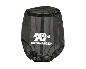 K&N Air Filter Wrap RU-2590DK, Round Tapered, Black, Silicone Treated Polyester