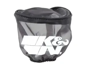 K&N Air Filter Wrap RU-2780DK, Oval Straight, Black, Silicone Treated Polyester
