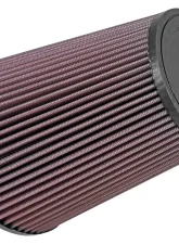 K&N Universal Clamp-On Air Filter RU-2805XD, 6.5in Red Cotton Gauze, Tapered Conical                                     - RU-2805XD - Image 2