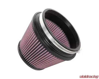 K&N Universal Clamp-On Air Filter, 7.5 in Red Cotton Gauze, Round Tapered Design - RU-2960XD