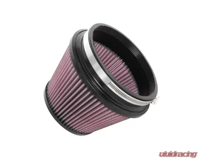 K&N Universal Clamp-On Air Filter, 7.5 in Red Cotton Gauze, Round Tapered Design - RU-2960