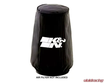 K&N Air Filter Wrap RU-3130DK, Round Tapered, Black, Silicone Treated Polyester, 4.75 in ID - RU-3130DK