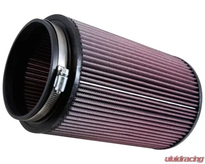 K&N Universal Clamp-On Air Filter RU-3220, 6.5 in Round, Cotton Gauze, Washable - RU-3220