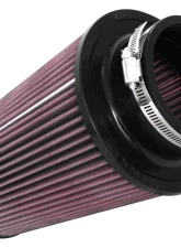 K&N Universal Clamp-On Air Filter, 6 in Diameter, Cotton Gauze, Round Tapered, Red                                     - RU-3690 - Image 2