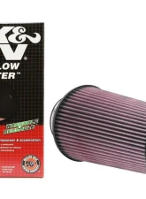 K&N Universal Clamp-On Air Filter, 6 in Diameter, Cotton Gauze, Round Tapered, Red                                     - RU-3690 - Image 3