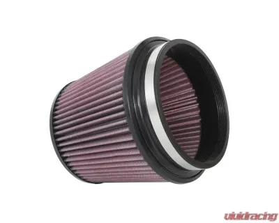 K&N RU-4940 Universal Clamp-On Air Filter, 7.5in Diameter, Cotton Gauze, Red - RU-4940