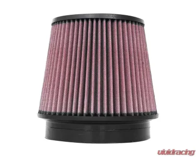 K&N RU-4940 Universal Clamp-On Air Filter, 7.5in Diameter, Cotton Gauze, Red - RU-4940