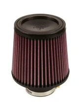 K&N Universal Clamp-On Air Filter, 6 in Diameter, Red Cotton Gauze, Round Tapered                                     - RU-4960 - Image 2