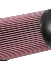 K&N Universal Clamp-On Air Filter, Tapered Conical, 6.5 in Diameter, Red, Washable                                     - RU-5065XD - Image 2