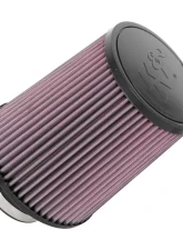 K&N Universal Clamp-On Air Filter, 6 in Diameter, Round Tapered, Red Cotton Gauze                                     - RU-5100 - Image 3