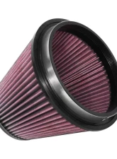 K&N Universal Clamp-On Air Filter, 7.5 in Red Cotton Gauze, Round Tapered Design                                     - RU-5107 - Image 2