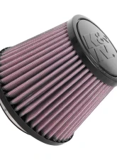 K&N Universal Clamp-On Air Filter, 5.063 in Diameter, Round Tapered, Red Cotton Gauze                                     - RU-5128 - Image 4