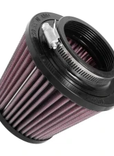 K&N Universal Clamp-On Air Filter, 5.063 in Diameter, Round Tapered, Red Cotton Gauze                                     - RU-5128 - Image 2