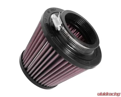 K&N Universal Clamp-On Air Filter, 5.063 in Diameter, Round Tapered, Red Cotton Gauze - RU-5128