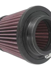 K&N RU-5135 Universal Clamp-On Air Filter, 5.063 in Diameter, Red Cotton Gauze, Washable                                     - RU-5135 - Image 2