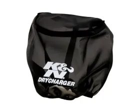 K&N Air Filter Wrap RU-5147DK, Round Tapered, Black, 6.5 in ID, Silicone Treated Polyester