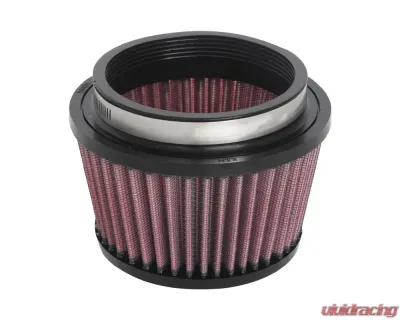 K&N Universal Clamp-On Air Filter RU-5153, 5.5in Red Cotton Gauze, Tapered Conical - RU-5153