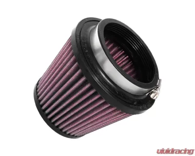 K&N Universal Clamp-On Air Filter, Round Tapered, 4.938 in Diameter, Red, Cotton Gauze - RU-9270