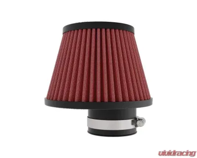 K&N RU-9920 Universal Clamp-On Air Filter, 5.188 in Diameter, Red Cotton Gauze, Fits Various Applications - RU-9920