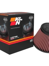 K&N RU-9920 Universal Clamp-On Air Filter, 5.188 in Diameter, Red Cotton Gauze, Fits Various Applications                                     - RU-9920 - Image 5