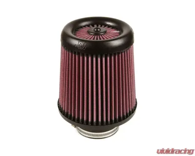 K&N Universal X-Stream Clamp-On Air Filter RX-4730XD, 6 in Red Cotton Gauze, Round Tapered - RX-4730XD