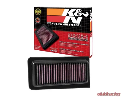 K&N Replacement Air Filter SU-6303 for Suzuki AN650 Burgman 2003-2018, Panel Shape, Cotton Gauze - SU-6303