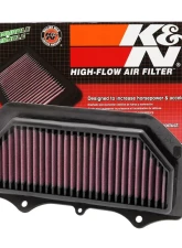K&N Replacement Air Filter for Suzuki GSX-R600/750 2011-2019, Cotton Gauze, Trapezoidal                                     - SU-7511 - Image 2