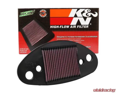 K&N Replacement Air Filter SU-8001 for Suzuki VL800, C50 Boulevard 2001-2008, Cotton Gauze - SU-8001