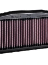 K&N Replacement Air Filter for Triumph Street Triple 2018-2020, Cotton Gauze Panel Filter                                     - TB-7617 - Image 4