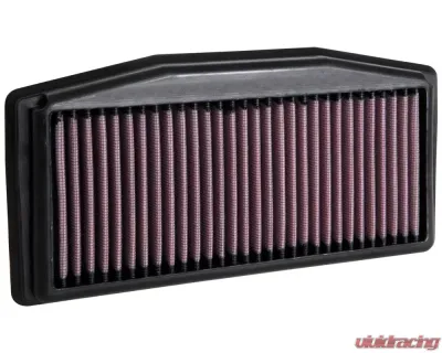 K&N Replacement Air Filter for Triumph Street Triple 2018-2020, Cotton Gauze Panel Filter - TB-7617