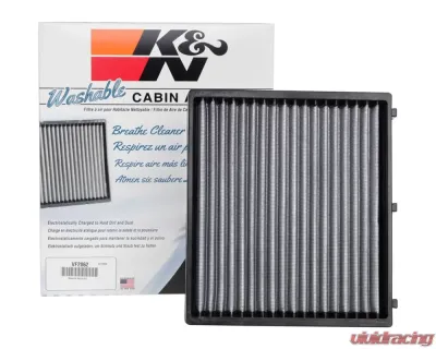 K&N Cabin Air Filter VF2062 for Hyundai and Kia Models 2017-2023, Washable Synthetic Material - VF2062