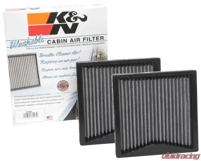 K&N Cabin Air Filter VF2069 for BMW X3 2011-2017, X4 2015-2018, Washable Synthetic Material - VF2069