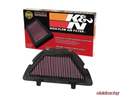 K&N Replacement Air Filter for Yamaha YZF-R1 2007-2008, High-Flow Cotton Gauze - YA-1007