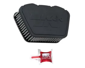 K&N Replacement Air Filter for Yamaha XVS1300, XVS950, XVS13 Stryker, Cotton Gauze, 2.125 in