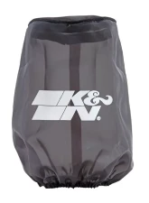 K&N Air Filter Wrap Drycharger YA-3502DK, Round Tapered, Black, Silicone Treated Polyester                                     - YA-3502DK - Image 2
