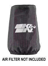 K&N Air Filter Wrap Drycharger YA-3502DK, Round Tapered, Black, Silicone Treated Polyester                                     - YA-3502DK - Image 2
