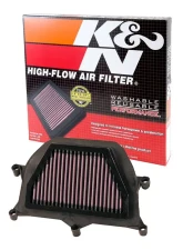 K&N Replacement Air Filter for Yamaha YZF-R6 2006-2007, Cotton Gauze, High Performance                                     - YA-6006 - Image 2